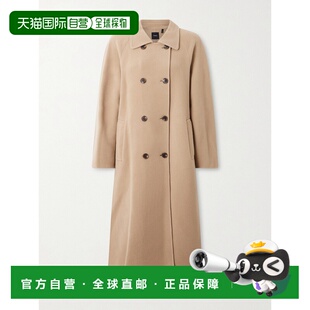 1h可退 潮奢 THEORY 希尔瑞 女士 双排扣羊毛羊绒混纺大衣 P09014