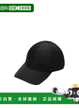 PRADA 女士帽子 1HC2742B15F0002 CO 黑色 徽标棒球帽子