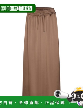 HERNO 女士半身裙 GN000024D125062157 SS2025 棕色长裙a字裙