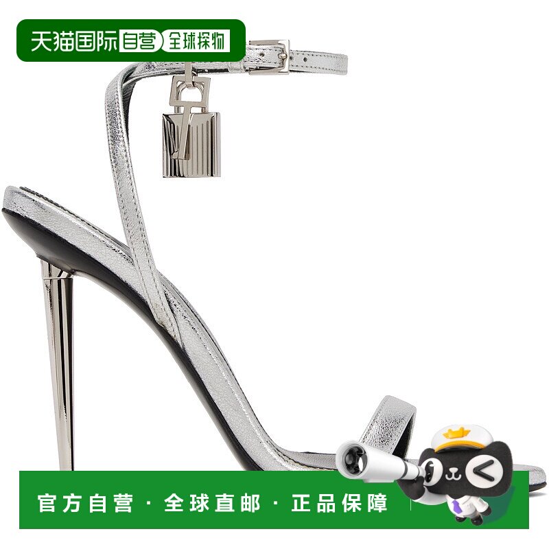 1h可退 潮奢 Tom Ford 汤姆 福特 女士 银色 Padlock Pointy Nake