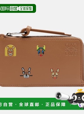 1h可退 潮奢 LOEWE 罗意威 女士 x Louis Wain Cats 皮革卡套卡包