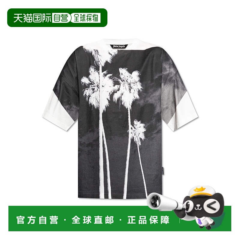 1h可退 PALM ANGELS 男士T恤 PMAA10DF25JER0010310 AW2025短袖