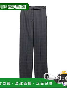 PRADA 女士休闲裤 P286H1N01SOOOF0308 SS2025 灰色阔腿裤西装裤