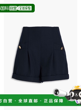 1h可退 潮奢 Sandro 女士 斜纹布短裤 SFPSH00097MARINE