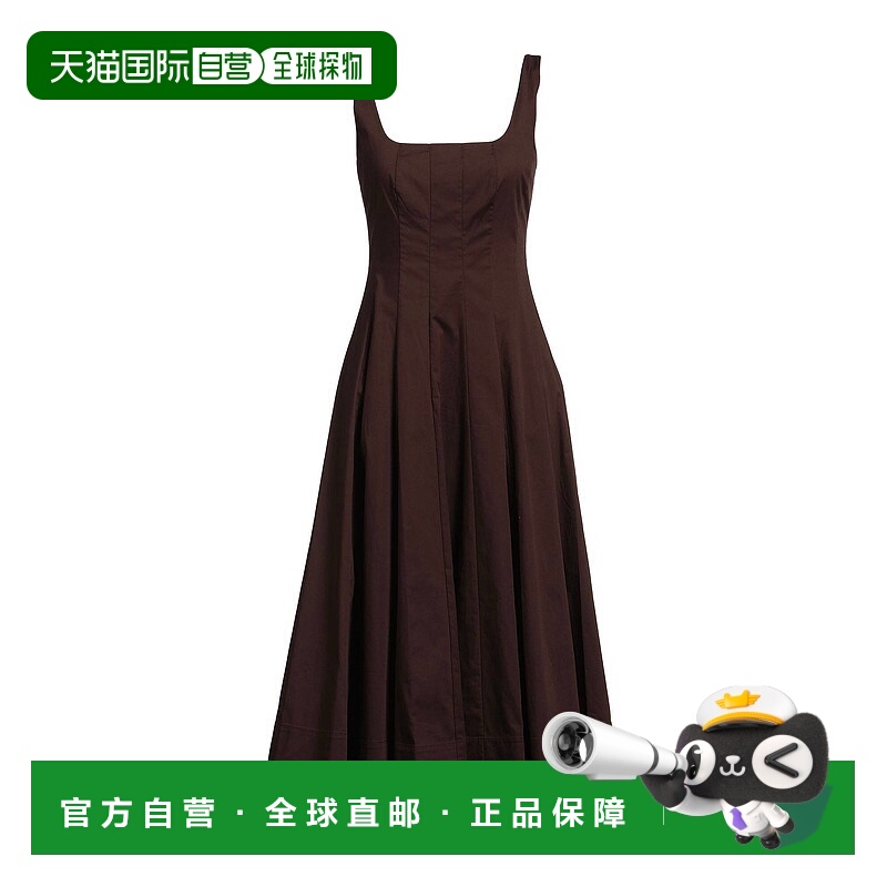 1h可退 潮奢 Staud 女士 中长连衣裙 brown棕色 舒适时尚