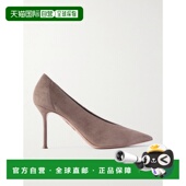 潮奢 AQUAZZURA 1h可退 女士 Voltaire 绒面革浅口鞋 VTRMIDP0