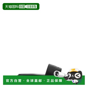 拖鞋 7X1753AQXCF0QA1 SS2025 1h可退 Roma 男士 黑色 皮革 FENDI