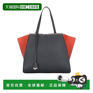 黑色 FENDI SS2021 8BH280Z1PF0T03 徽标细节手提包 女士手提包