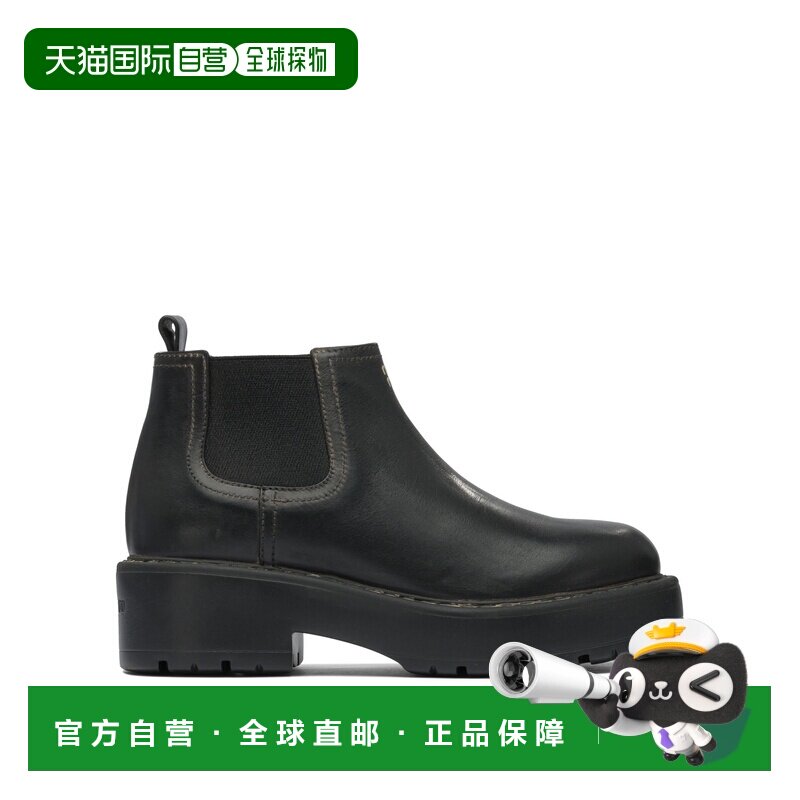 MIU MIU 女士靴子 5T527E5ODF0002F055 黑色短靴厚底鞋 AW2025