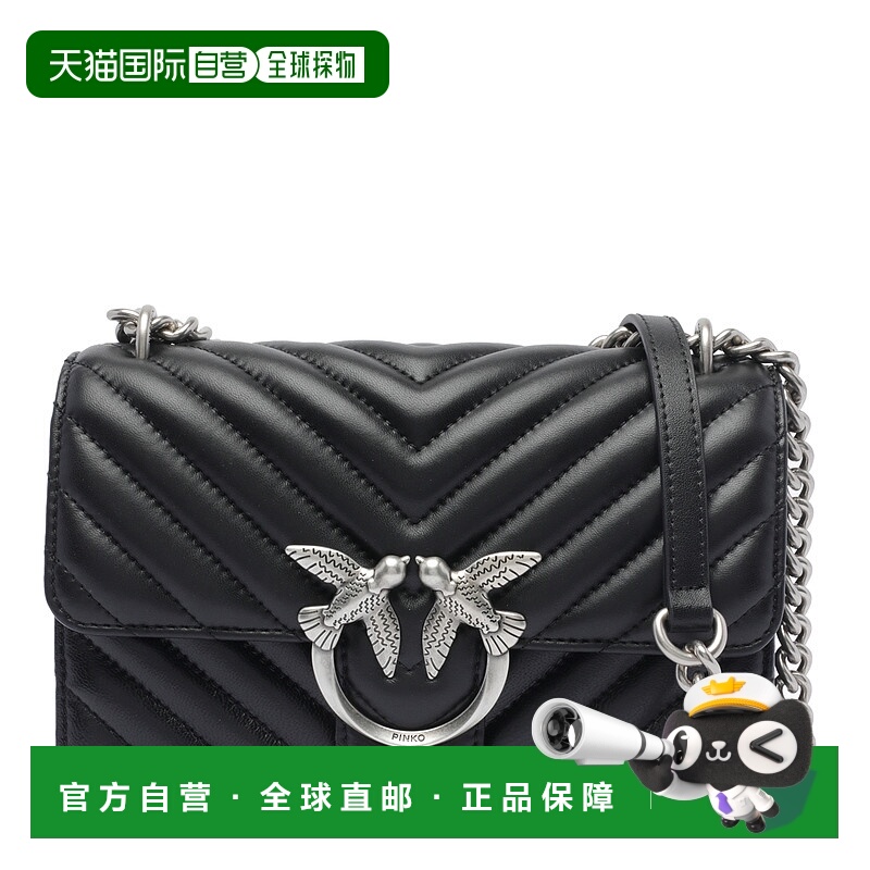 1h可退 PINKO 女士斜挎包 100074A0GKZ99O CO 黑色 BORSE A TRACO