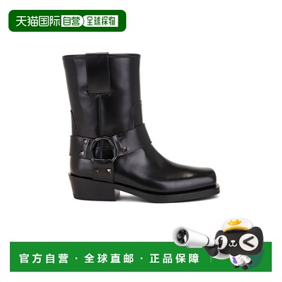 1h可退 潮奢 valentino 华伦天奴 女士 铆钉骑士靴子 5W0S0KN4NIB