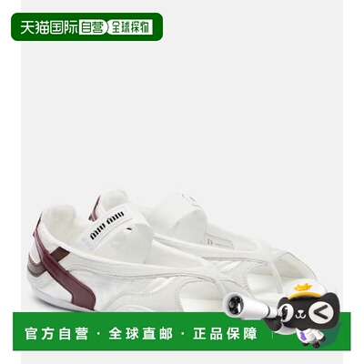 1h可退 潮奢 Miu Miu 缪缪 女士 Gymnasium 皮革边人字拖凉鞋