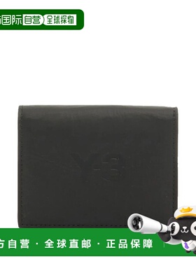 Y-3 男士钱包 JD2898BLACK AW2025 黑色 CARD HOLDER WITH COIN P