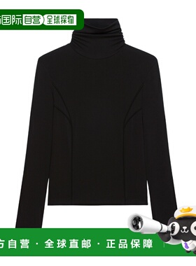 GIVENCHY 女士衬衫 BW60ZN30V7001 AW2022 黑色 Sweater with cut