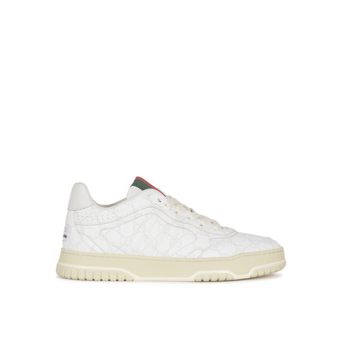GUCCI 女士运动鞋 816818FAD7V9055 SS2025 白色 Re-Web low-top