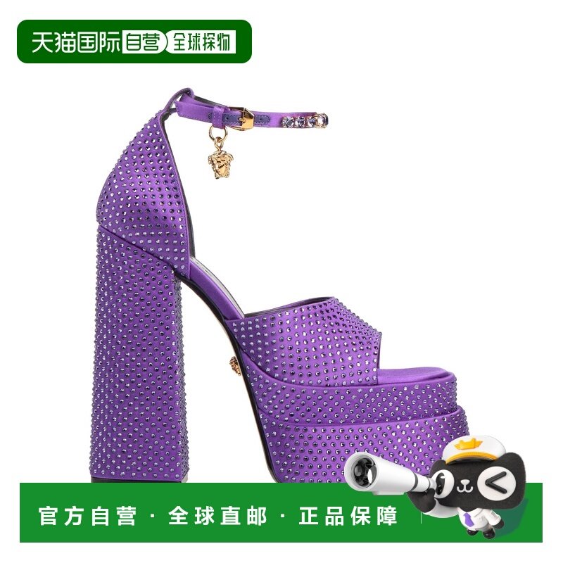 1h可退 潮奢 versace 范思哲 女士 凉鞋 purple紫色 舒适时尚,女鞋,时装凉鞋,淘宝优惠券,粉丝福利购,淘宝优惠卷