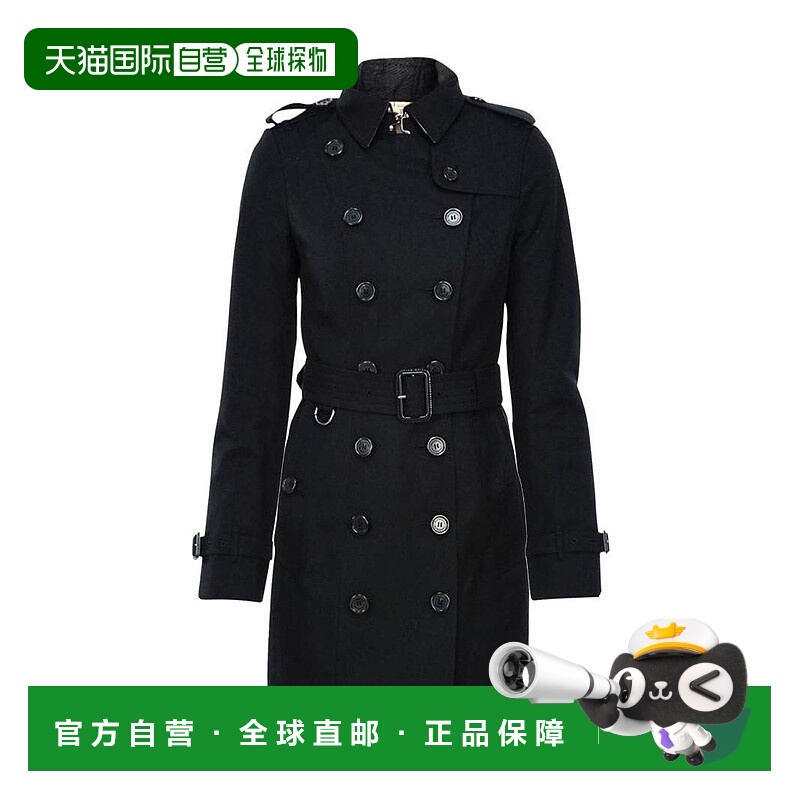 BURBERRY 女士外套 39004531 SS2019 黑色 收腰经典款风衣