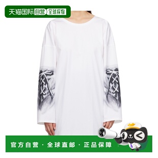 白色 WE11DONE AW2023 WDSH323185UWH 图案印花T恤 女士衬衫