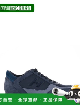 HOGAN 男士运动鞋 HXM00N0Q101QBW8P32-9 AW2023 黑色休闲鞋