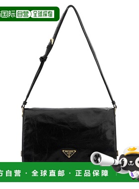 PRADA 女士手提包 1BD385VOVJ2CYRF0002 SS2025黑色单肩包 斜挎包