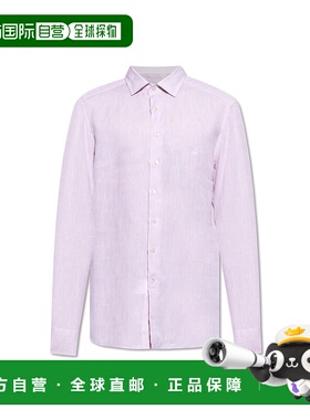 1h可退 ETRO 男士衬衫 MRIB000299TU3D1F2329 SS2025 粉红色亚麻