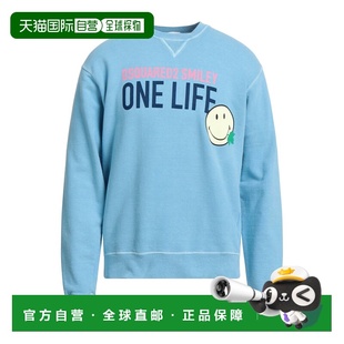 1h可退 潮奢 Dsquared2 二次方 男士 卫衣 blue蓝色 舒适时尚