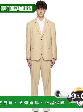 1h可退 潮奢 HUGO 雨果 男士 米色 Notched 西服套装 50538433