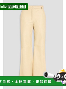 1h可退 潮奢 JOSEPH 约瑟夫 女士 Tessier 皮革喇叭长裤 JF008155