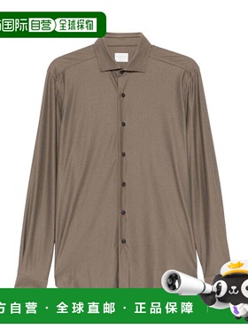 XACUS 男士衬衫 ACT558ML71690006 AW2024 黑色 `Active` Shirt