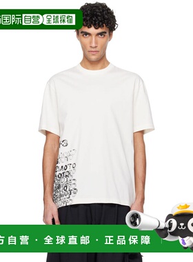 1h可退 潮奢 Y-3 男士 灰白色 GFX T 恤 KR2224 beige米色 舒适时