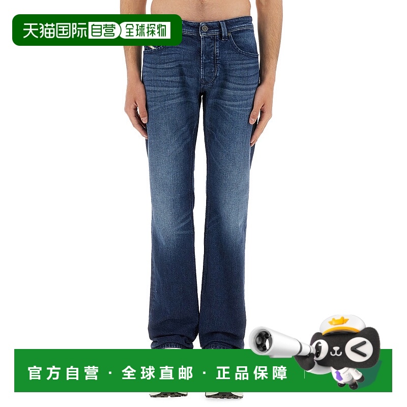 1h可退 DIESEL 男士牛仔裤 00C06R09L5101 SS2025 蓝色 直筒牛仔
