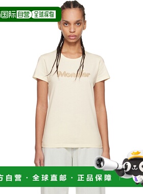 1h可退 潮奢 Moncler 盟可睐 女士 灰白色 S/S Logo T 恤 K10938C