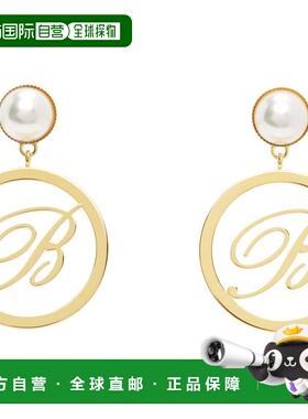 1h可退 潮奢 Blumarine 蓝色情人 女士 金色耳坠 P522W326A耳饰