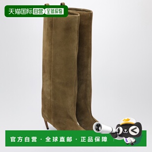 1h可退 潮奢 The Attico 女士 Lea 军绿色高筒靴子 251WSH00879LB