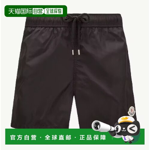 MONCLER 男士沙滩裤 2C0000453326999 SS2026 黑色 Lightweight n