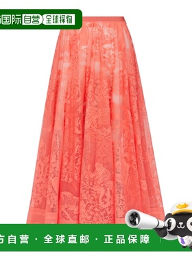 DIOR 女士半身裙 441J75A8986X2590 AW2024 粉红色 Dioriviera 喇