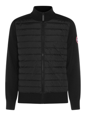 潮奢 Canada Goose 加拿大鹅 男士 黑色羊毛针织衫 6830M9061