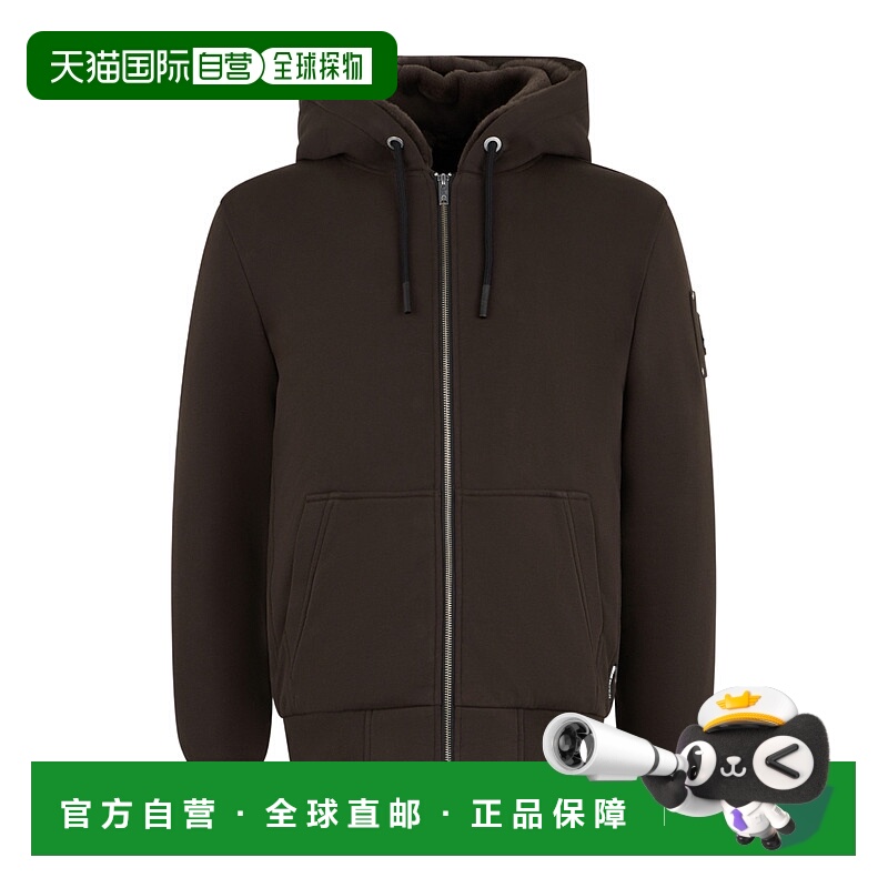 1h可退 MOOSE KNUCKLES 男士卫衣 M32MS6001796 AW2025 深棕色