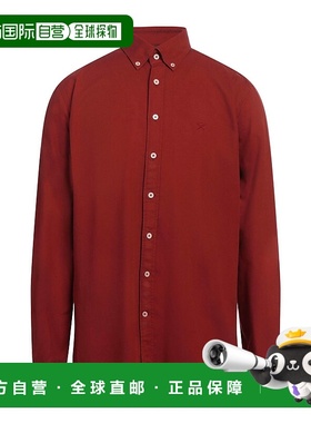 1h可退 潮奢 Hackett 男士 纯色衬衫 brown棕色 舒适时尚