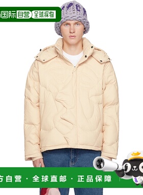 1h可退 潮奢 KidSuper 男士 灰白色 Kissing 羽绒夹克 AW24