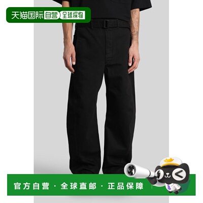 LEMAIRE 男士休闲裤 422105PA326LD1055 SS2026 黑色