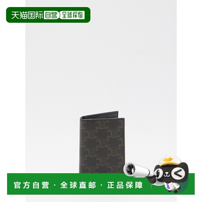 CELINE 男士钱包 10K872BZR38SI SS2026 黑色 徽标钱包