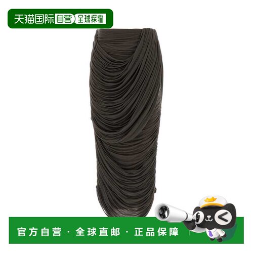 magda butrym 女士 cupo 棕色弹力半身裙 302426BROWN长裙包臀裙
