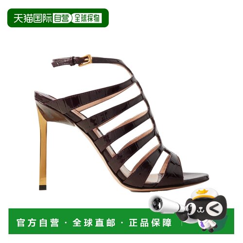 TOM FORD 女士高跟鞋 W3425LSP035G1V022 黑色凉鞋AW2023