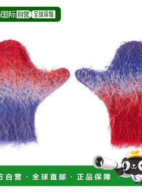 1h可退 潮奢 Erl 女童 蓝色 & 红色渐变儿童手套童装 ERL06KK055