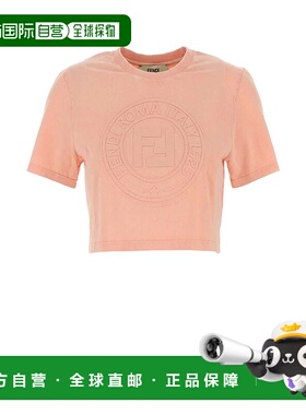 FENDI 女士T恤 FS9715ASNIF1RX7-1 SS2025 粉红色