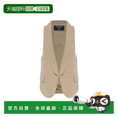 BALMAIN 女士西服 GF0SA425CG710TF SS2026 花色 Asymmetrical ve