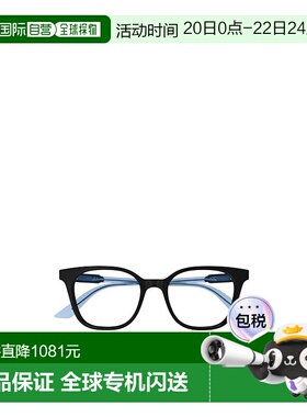 GUCCI 男士眼镜 GG1821O003 SS2025 黑色 方框平光镜古驰