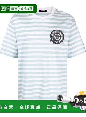 VERSACE 男士T恤 10133021A098732WK90 范思哲男装SS2024蓝色