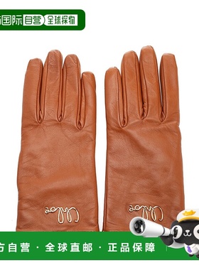 CHLOÉ 女士手套 CHC24WG020LBR26M AW2024 驼色 Chloe 